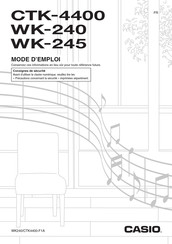 Casio WK-245 Mode D'emploi