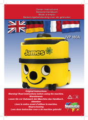 Numatic James JVP 180A Mode D'emploi