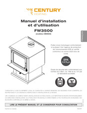 Century Heating FW3500 Manuel D'installation Et D'utilisation