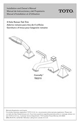 Toto Connelly TB221S Manuel D'installation Et D'utilisation