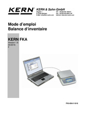 KERN and SOHN FKA 60K-4 Mode D'emploi