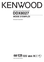 Kenwood DDX8027 Mode D'emploi