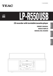 Teac LP-R550USB Mode D'emploi