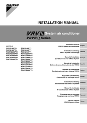Daikin VRV III-Q RQCYQ280PY1 Manuel D'installation