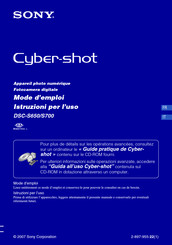 Sony Cyber-shot DSC-S700 Mode D'emploi