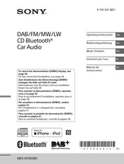 Sony MEX-N7300BD Mode D'emploi