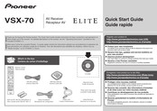 Pioneer Elite VSX-70 Guide Rapide