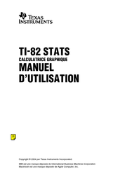 Texas Instruments TI-82 STATS Manuel D'utilisation