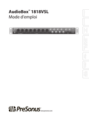 PRESONUS AudioBox 1818VSL Mode D'emploi