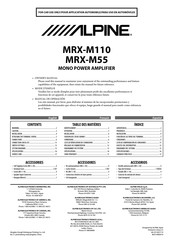 Alpine MRX-M110 Mode D'emploi