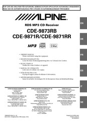 Alpine CDE-9871RR Mode D'emploi