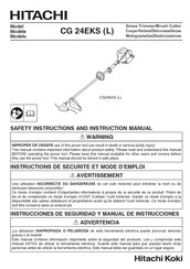 Hitachi CG 24EKSL Instructions De Sécurité Et Mode D'emploi