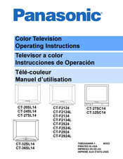 Panasonic CT-F2524 Manuel D'utilisation