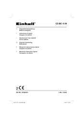 EINHELL CC-BC 10 M Instructions D'origine