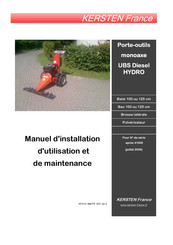 Kersten UBS DIESEL HYDRO Manuel D'installation, D'utilisation Et De Maintenance