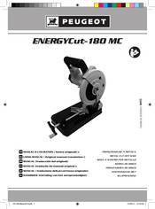PEUGEOT ENERGYCut-180 MC Manuel D'utilisation