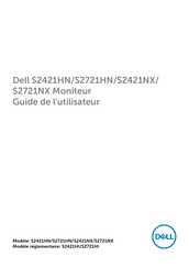 Dell S2421Ht Guide De L'utilisateur