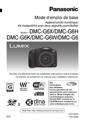 Panasonic LUMIX DMC-G6K Mode D'emploi De Base