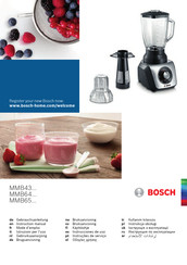 Bosch MMB64 Série Mode D'emploi