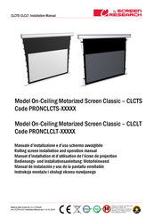 Screen Research CLCTS Manuel D'installation Et D'utilisation