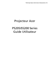 Acer P5205 Séries Guide Utilisateur