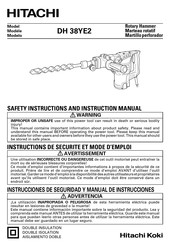 Hitachi DH 38YE2 Mode D'emploi