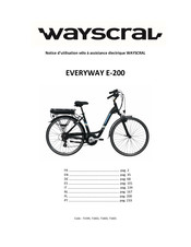 Wayscral EVERYWAY E-200 Notice D'utilisation