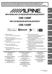 Alpine CDE-125BT Mode D'emploi