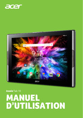 Acer Iconia Tab 10 Manuel D'utilisation