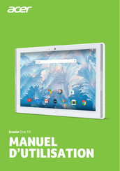 Acer Iconia One 10 B3-A40 Manuel D'utilisation