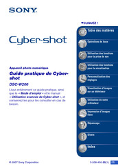 Sony Cyber-shot DSC-W200 Guide Pratique