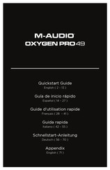 M-Audio OXYGEN PRO 49 Guide D'utilisation Rapide