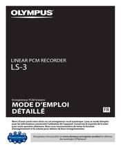 Olympus LS-3 Mode D'emploi Détaillé