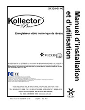 Vicon KOLLECTOR PRO XX128-01-00 Manuel D'installation