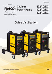 Weco Power Pulse 322AC/DC Guide D'utilisation