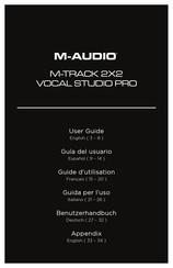M-Audio M-Track 2X2 Guide D'utilisation