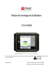 Müller-Elektronik TOUCH800 Notice De Montage Et D'utilisation