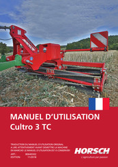 horsch Cultro 3 TC Manuel D'utilisation