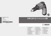 Bosch GTB 12V-11 Professional Notice Originale