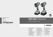 Bosch GDR 18 V-160 Professional Notice Originale