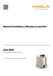 Robur GAHP-AR Manuel D'installation, Utilisation Et Entretien