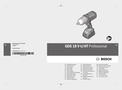 Bosch GDS 18 V-LI Professional Notice Originale