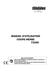 Shindaiwa F226S Manuel D'utilisation