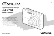 Casio EXILIM EX-Z700 Mode D'emploi