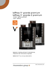 Rheavendors Group laRhea V+ grande 2 premium Manuel D'utilisation Et D'entretien