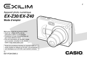 Casio EXILIM EX-Z30 Mode D'emploi