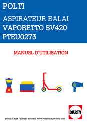 POLTI VAPORETTO SV420 PTEU0273 Manuel D'instructions