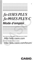 Casio fx-115ES PLUS Mode D'emploi