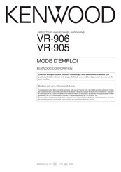 Kenwood VR-906 Mode D'emploi