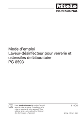 Miele professional PG 8593 Mode D'emploi